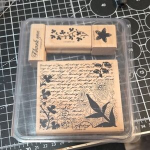 Fresh Cuts Stampin Up Rubber Stamp Set